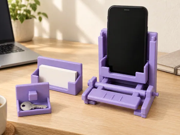PALMDOCK Pedallı Telefon Tutucu – Kart ve Anahtar Modüllü